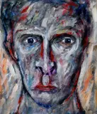 Jack Pakenham, Faces of the Troubles II, Oil on Board