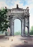 Gladys Maccabe, Arco Della Pace, Milan, Watercolour