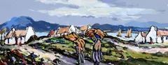 John T. Bannon, Bringing Home the Harvest, Oil on Board