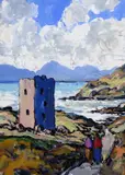 John T. Bannon, On the Coast Road, Oil on Board