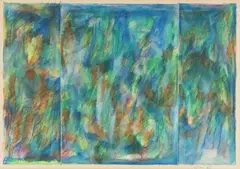 Lorcan Walsh, Mahler's Fourth, Watercolour and coloured pencil.