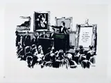 Banksy, Morons, Screenprint on Arches Wove Paper Unsigned Edition Numbered 404/500 in pencil