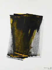 Ciarán Lennon, Black and Yellow Lens, Mixed Media