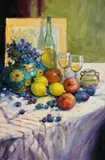 Gerry Glynn, Still Life With Lemons, Oil on Canvas Board
