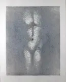 Louis le Brocquy, Being, Carborundum Print 49/75 Signed and Numbered Embossed stamp of the Graphic Print Studio lower right