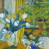 Patrick Viale, Fabienne's Flowers, Oil on Board Enquire