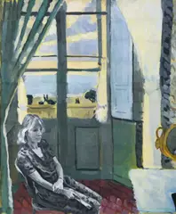 Colin Harrison, La Fenetre Fermee (After Matisse), Oil on Board