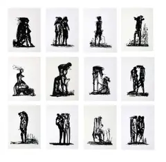 Edward Delaney, The Samson Riddle, Set of 12 Lithographs. Edition 19 of 75. Individually framed.