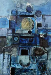 George Campbell, Knight VI, Oil on Canvas