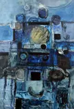 George Campbell, Knight VI, Oil on Canvas