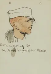 Putty, the Dashing Spy by Jack Butler Yeats, Pen and Watercolour Sketch, offered Jun 2026