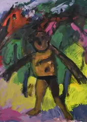 Michael Kane, Exercise, Marziibad, Acrylic on Paper