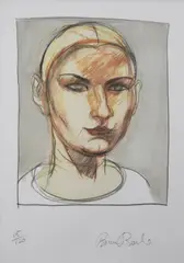 Brian Bourke, Head Study, Lithograph. Edition 15 of 120. Enquire