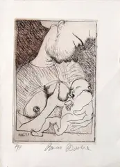 Brian Bourke, Aug '87, Artists Proof Etching