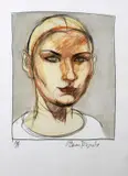 Brian Bourke, Head Study, Lithograph. Artists Proof Enquire