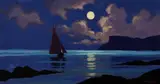 Donal McNaughton, Sailing at Dusk, Oil on Board