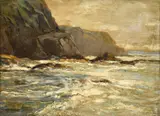 Donald McPherson Rua, Black Rocks, Portrush, Oil on Board