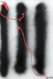 Kevin Sharkey, Black and Red Abstract, Mixed Media