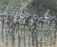 Kieran McGoran, The Parade Ring, Pastel