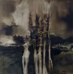 Malcolm Bennett, Bogwood Memorial, Oil on Canvas All proceeds from the sale of this lot will go directly to the Mary Peters Trust