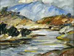 Marjorie Henry, The Mournes near Rathfriland, Oil on Board
