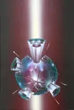 Michael Ashur, Crystal Sentinal, Acrylic on Board