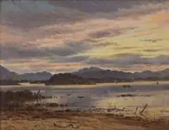 Robert Greenlees, Lower Lake, Kilarney, Oil on Board