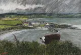 Sam Mateer, Church Bay, Rathlin, Pastel