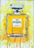 Spillane, Chanel No5 Perfume Bottle, Mixed Media on Canvas
