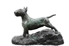 Stephen McKeown, Bull Terrier, Bronze. Edition 1 of 5. 19 x 27 x 13 cm Enquire