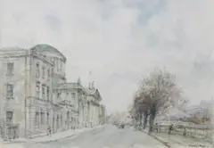 Thomas Ryan, The Four Courts, Watercolour Drawing