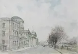 Thomas Ryan, The Four Courts, Watercolour Drawing