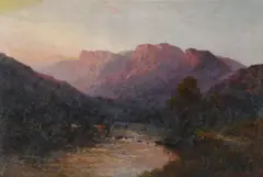 Evening Near Dunkeld by Alfred Fontville de Breanski, Oil on Canvas, offered Sep 2026