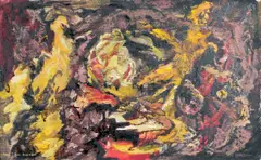 Anne King-Harman, Fire Dancers, Acrylic on Board