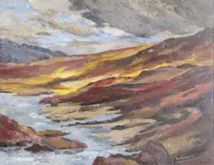 Anne King-Harman, Tidal Waters, Acrylic on Board