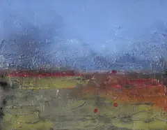Colin Flack, A Sunkissed Landscape, Oil on Board