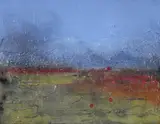 Colin Flack, A Sunkissed Landscape, Oil on Board