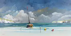 David Howes, Red and Yellow Buoys, Oil on Canvas