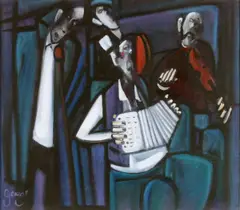 George Dunne, Ceili Band, Oil on Canvas