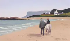 Gregory Moore, Pony Trekking At Ballycastle, Oil on Board