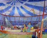 James Brohan, Circus, Oil on Canvas