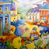 Jo-Anne Yelen, In Town, Oil on Canvas