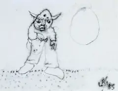 John Kingerlee, Viking Study, Ink on Paper