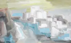 Markey Robinson, North Africa, Gouache