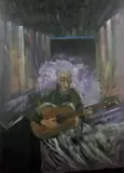 Maurice Desmond, Bondage Series: Protest Singer, Oil on Board