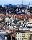 Paul Morrison, View From Gravity Bar, Dublin, Oil on Canvas