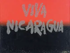 Robert Ballagh, Viva Nicaragua, Computer-Generated Ink with Collage