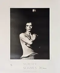 Sally Soames, Photograph of Rudolf Nureyev, Lithograph. Edition 317 of 500. Enquire