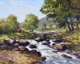Sam Mclarnon, River Dun at Dunorgan, Oil on Canvas
