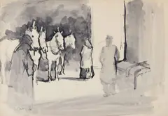 Tom Carr, Duffy's Circus, Watercolour